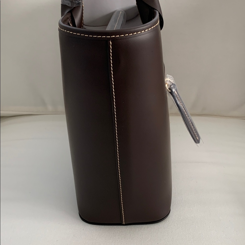 Dooney & Bourke Dark Brown Tote Bag - Picture 6 of 13